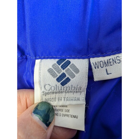 Columbia Women's Blue Ski Snowboard Pants Lined Full Zip Up Sides Winter Size L - Picture 4 of 16
